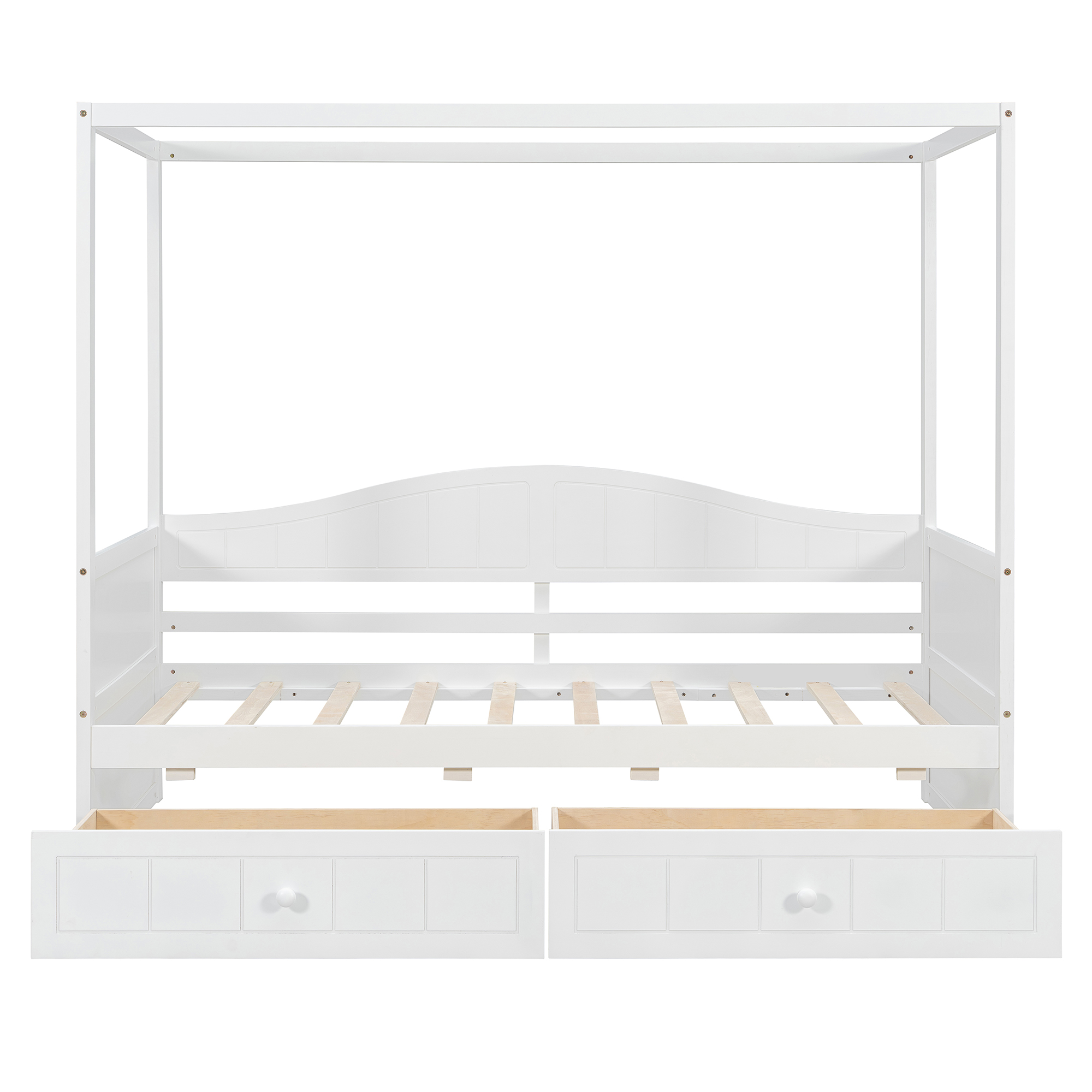 Twin Size Canopy Day Bed with 2 Drawers