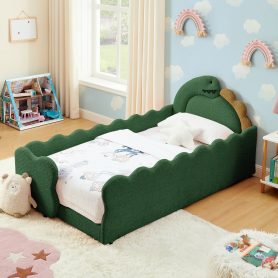 Twin Size Cute Dinosaur-Shaped Kids Bed