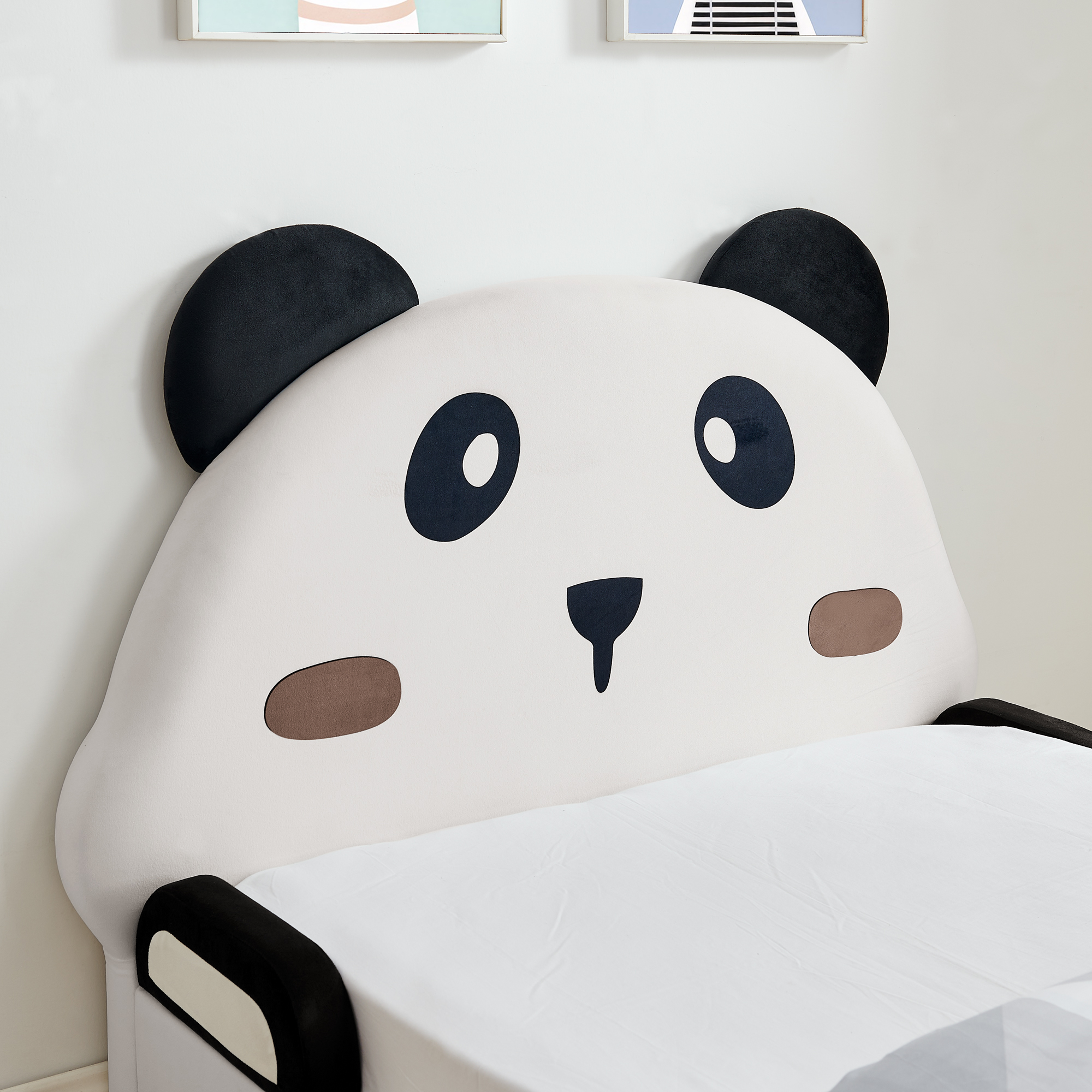 Twin Size Cute Panda-Shaped Kids Bed 7 Twin Size Cute Panda-Shaped Kids Bed
