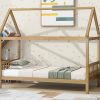 Twin Rubber Wood Bed with House Frame