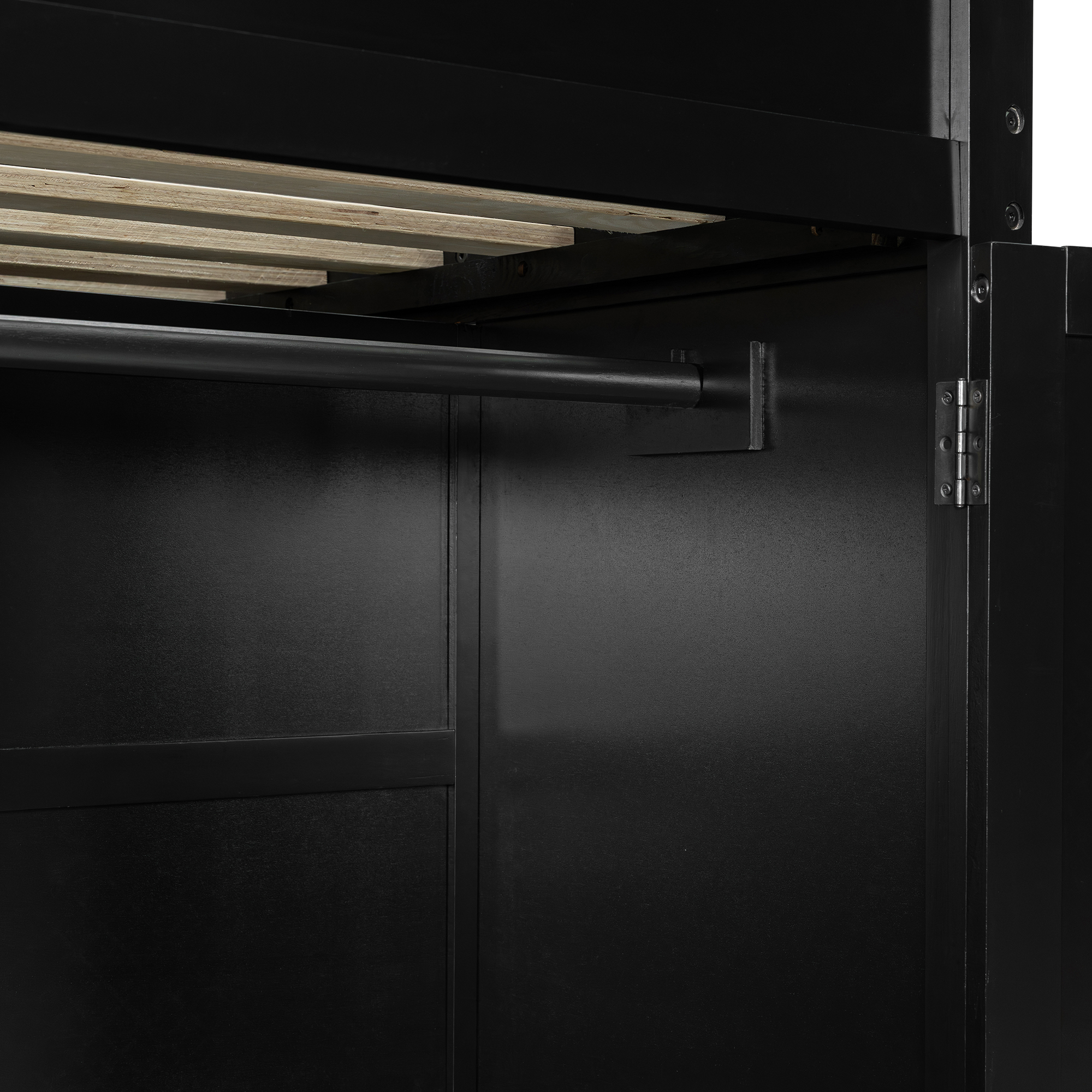 Full Size Wood Loft Bed with Desk,Wardrobe,Ample Storage Space,and RGB Light 8 Full Size Wood Loft Bed with Desk,Wardrobe,Ample Storage Space,and RGB Light