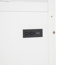 Queen Size Wood Vertical Murphy Bed With Desk, Gas Struts 34 Queen Size Wood Vertical Murphy Bed With Desk, Gas Struts