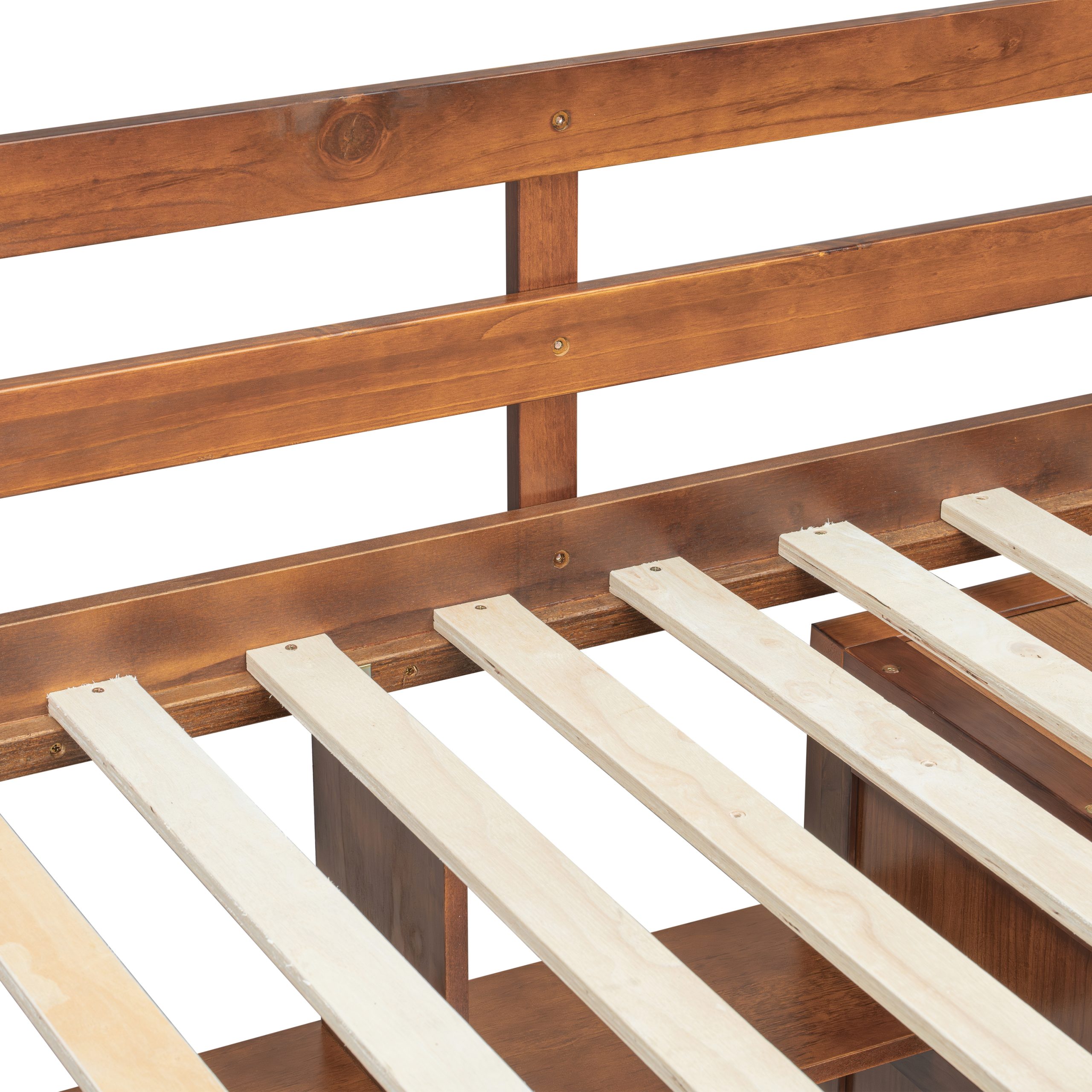 Full Size Loft Wood Bed With Desk, Book Shelves And Wardrobe 14 Full Size Loft Wood Bed With Desk, Book Shelves And Wardrobe