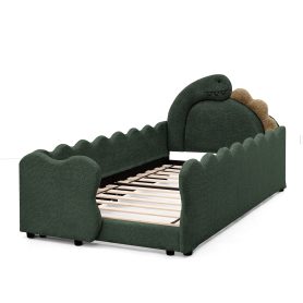 Twin Size Cute Dinosaur-Shaped Kids Bed