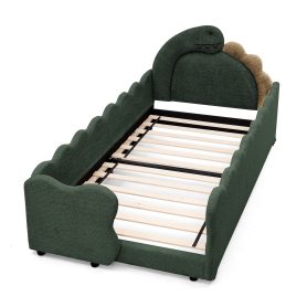Twin Size Cute Dinosaur-Shaped Kids Bed