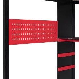 Full Size Wood Loft Bed with Desk, Multi-storage Shelves,USB and RGB Light 38 Full Size Wood Loft Bed with Desk, Multi-storage Shelves,USB and RGB Light