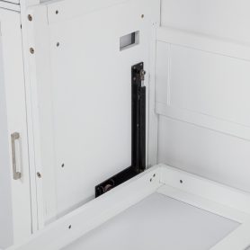 Queen Size Wood Vertical Murphy Bed With Desk, Gas Struts 50 Queen Size Wood Vertical Murphy Bed With Desk, Gas Struts