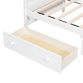 Twin Wooden Daybed With 2 Drawers, No Box Spring Needed