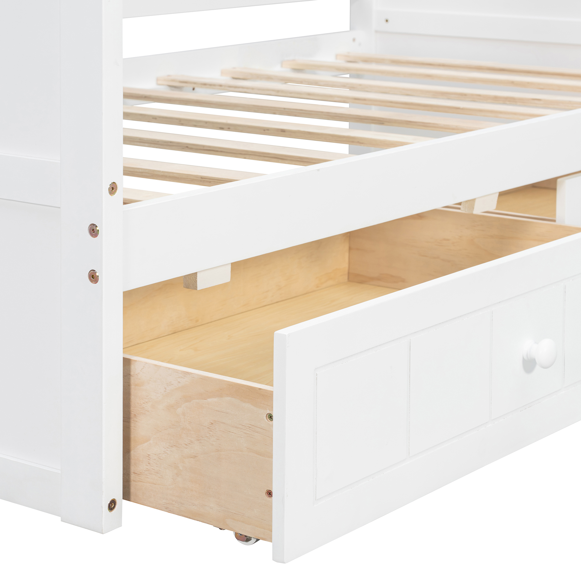Twin Size Canopy Day Bed with 2 Drawers