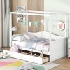 Twin Size Canopy Day Bed with 2 Drawers