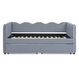 Twin Size Daybed With Two Storage Drawers, USB Port And Adorable Wave Shaped 23 Twin Size Daybed With Two Storage Drawers, USB Port And Adorable Wave Shaped