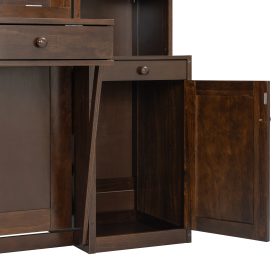 Queen Size Murphy Bed with Desk, Storage and Cabinets