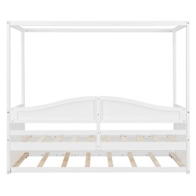 Twin Size Canopy Daybed With Twin Size Trundle