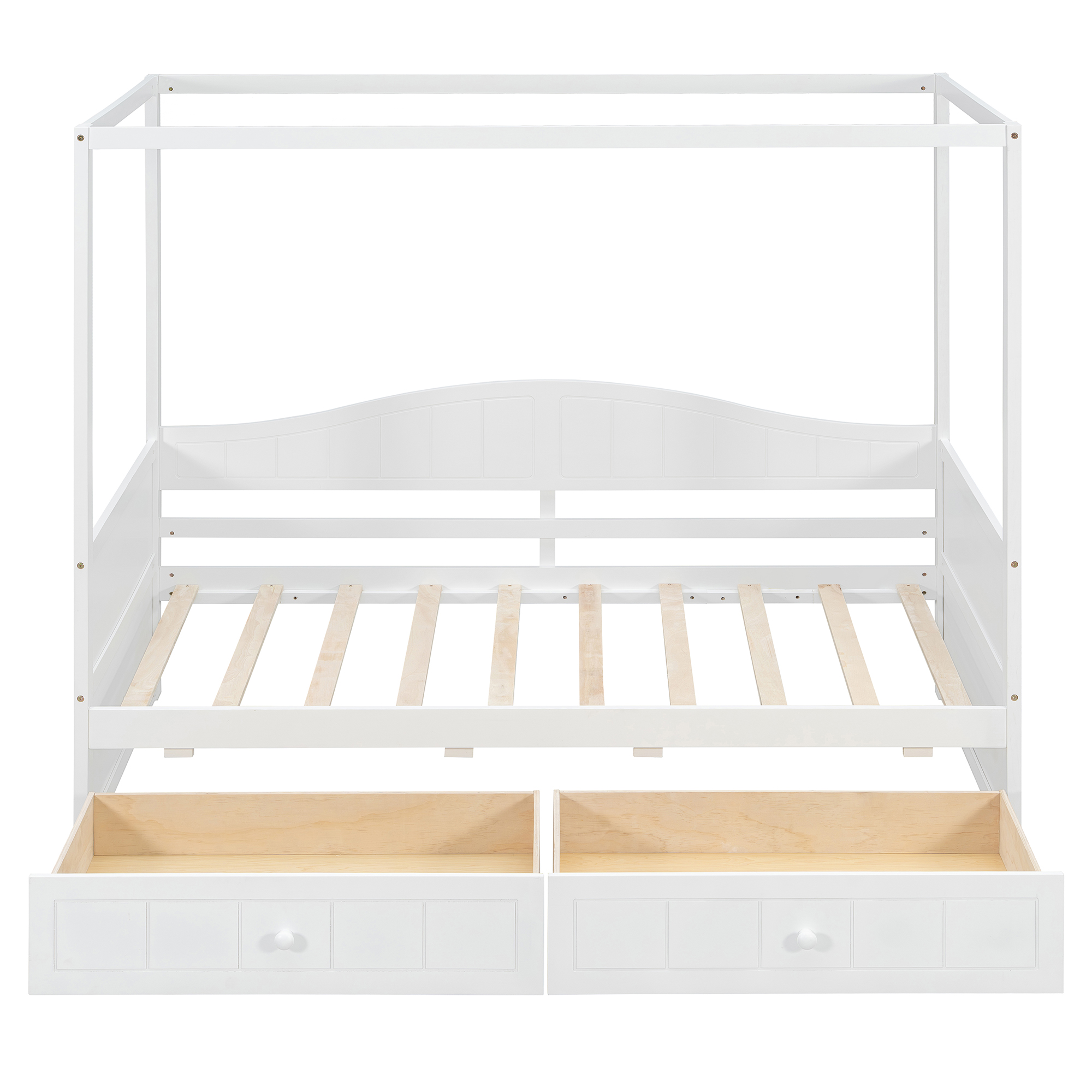 Twin Size Canopy Day Bed with 2 Drawers