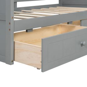 Twin Size Canopy Daybed with 2 Drawers