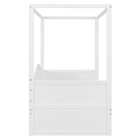 Twin Size Canopy Daybed With Twin Size Trundle