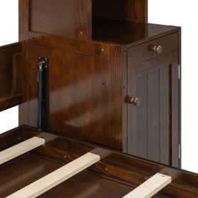 Queen Size Murphy Bed with Desk, Storage and Cabinets