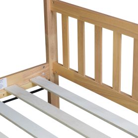 Twin Rubber Wood Bed with House Frame