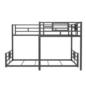 L-Shaped Metal Twin over Full Bunk Bed