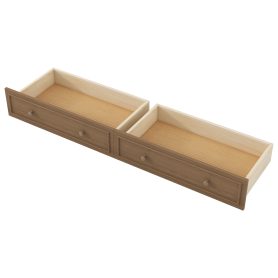Full Size Wood Daybed with Storage Shelves, USB, LED, and 2 Drawers