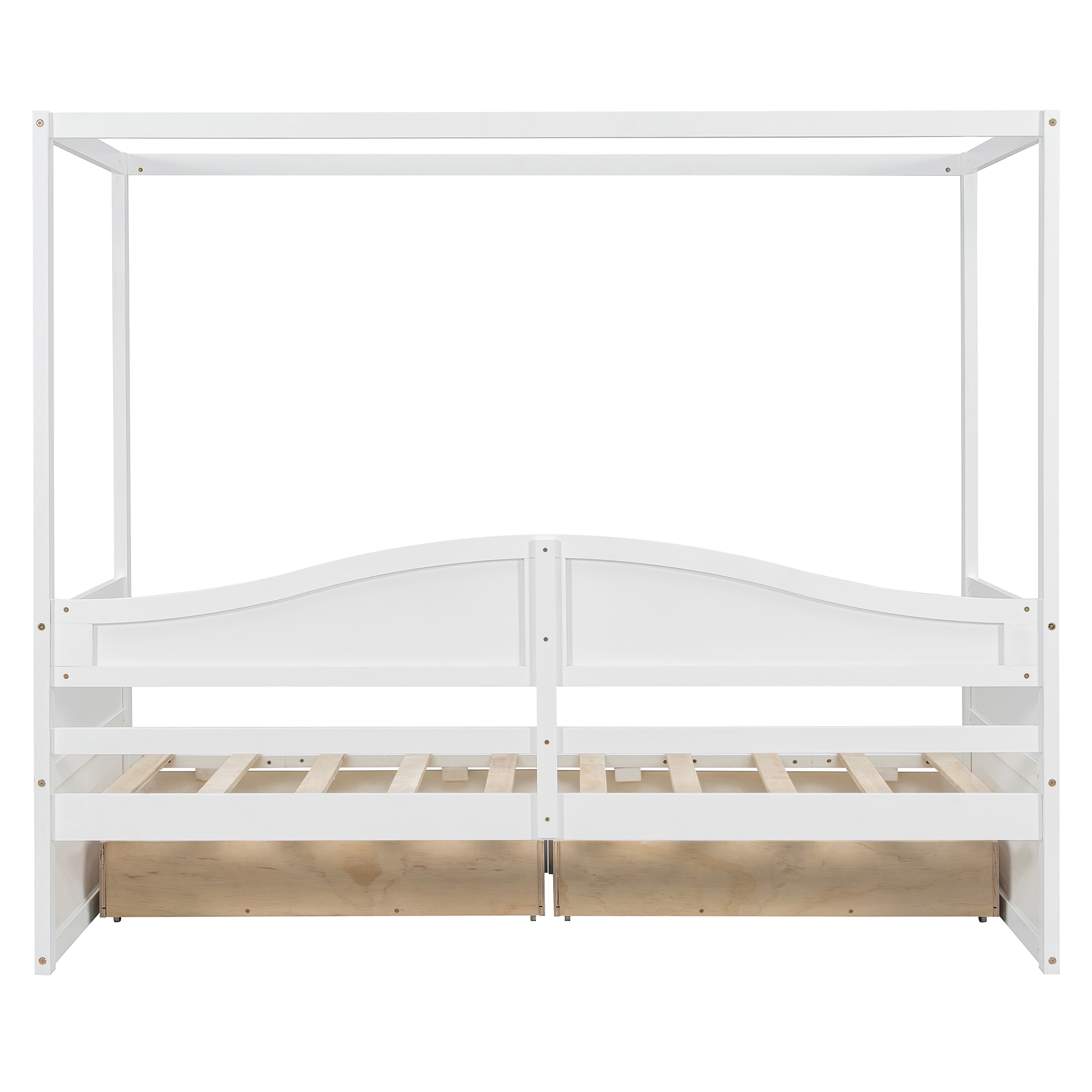 Twin Size Canopy Day Bed with 2 Drawers