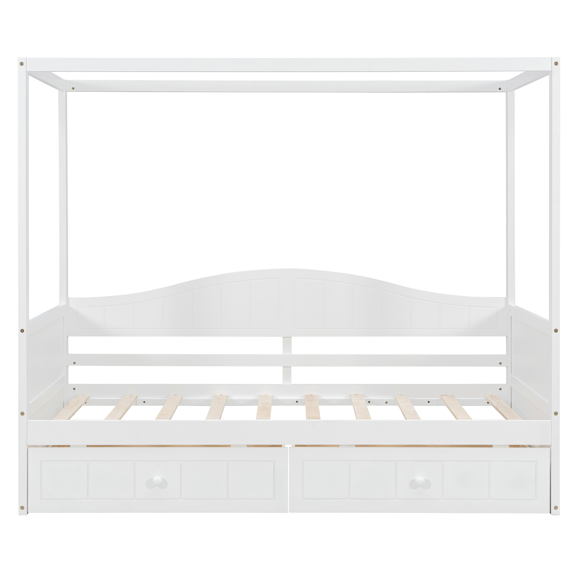 Twin Size Canopy Day Bed with 2 Drawers