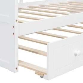 Twin Size Canopy Daybed With Twin Size Trundle