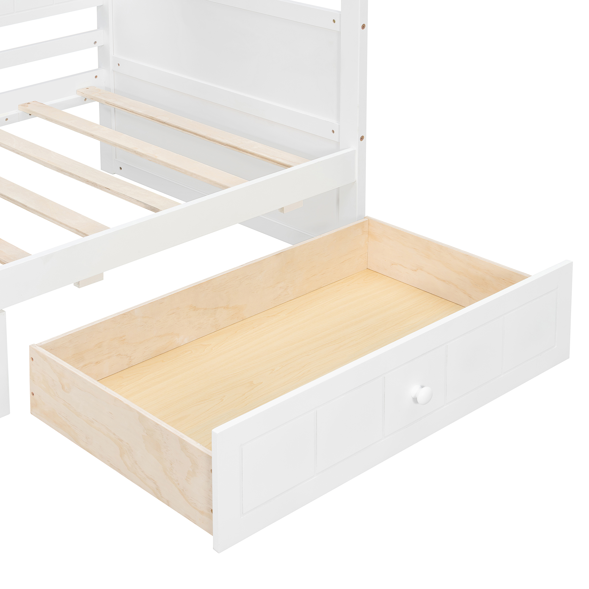 Twin Size Canopy Day Bed with 2 Drawers