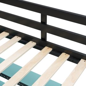 Twin Size Wood Loft Bed With Desk, Side Storage Rack, Multi-storage Shelves And RGB Light