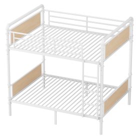 Twin XL over Twin XL Metal Bunk Bed, Industrial Detachable Bunkbeds with Safety Guard Rails for Teens 30 Twin XL over Twin XL Metal Bunk Bed, Industrial Detachable Bunkbeds with Safety Guard Rails for Teens