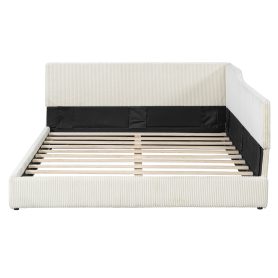 Full Size L-Shaped Corduroy Daybed 21 Full Size L-Shaped Corduroy Daybed