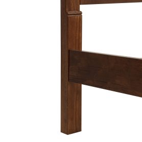 Queen Size Bed with Tall-Panel Headboard & Footboard, 2 Storage Drawers, Built-in LED Lights, USB Charging Station