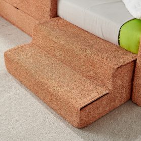 Safe Cozy Multi-Functional Kids Bed with Guardrails and Storage