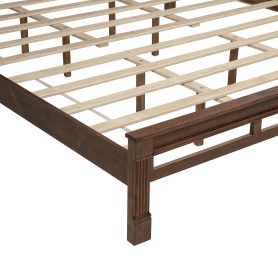 King Size Bed with Tall-Panel Headboard & Footboard, 2 Storage Drawers, Built-in LED Lights, USB Charging Station