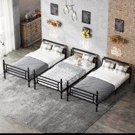 Quad Bunk Bed For 4 Kids, Heavy Duty Metal Twin Bunk Bed Frame 25 Quad Bunk Bed For 4 Kids, Heavy Duty Metal Twin Bunk Bed Frame