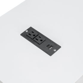 Twin-Size Modern Side-Folding Murphy Bed with Trendy Printed Pattern, LED Under-Bed Lighting & Built-In USB Outlet