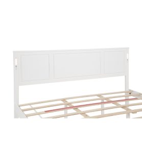 King Size Bed with Tall-Panel Headboard & Footboard