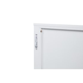 Queen Size Bed with Tall-Panel Headboard & Footboard, Built-in LED Lights, USB Charging Station