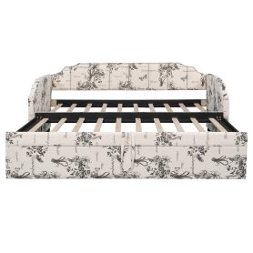 Twin Size Upholstered Daybed with Pop-Up Trundle & USB Charging Ports 32 Twin Size Upholstered Daybed with Pop-Up Trundle & USB Charging Ports