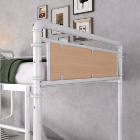 Twin XL over Twin XL Metal Bunk Bed, Industrial Detachable Bunkbeds with Safety Guard Rails for Teens 23 Twin XL over Twin XL Metal Bunk Bed, Industrial Detachable Bunkbeds with Safety Guard Rails for Teens