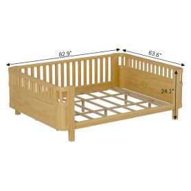 Queen Size Wood Platform Bed