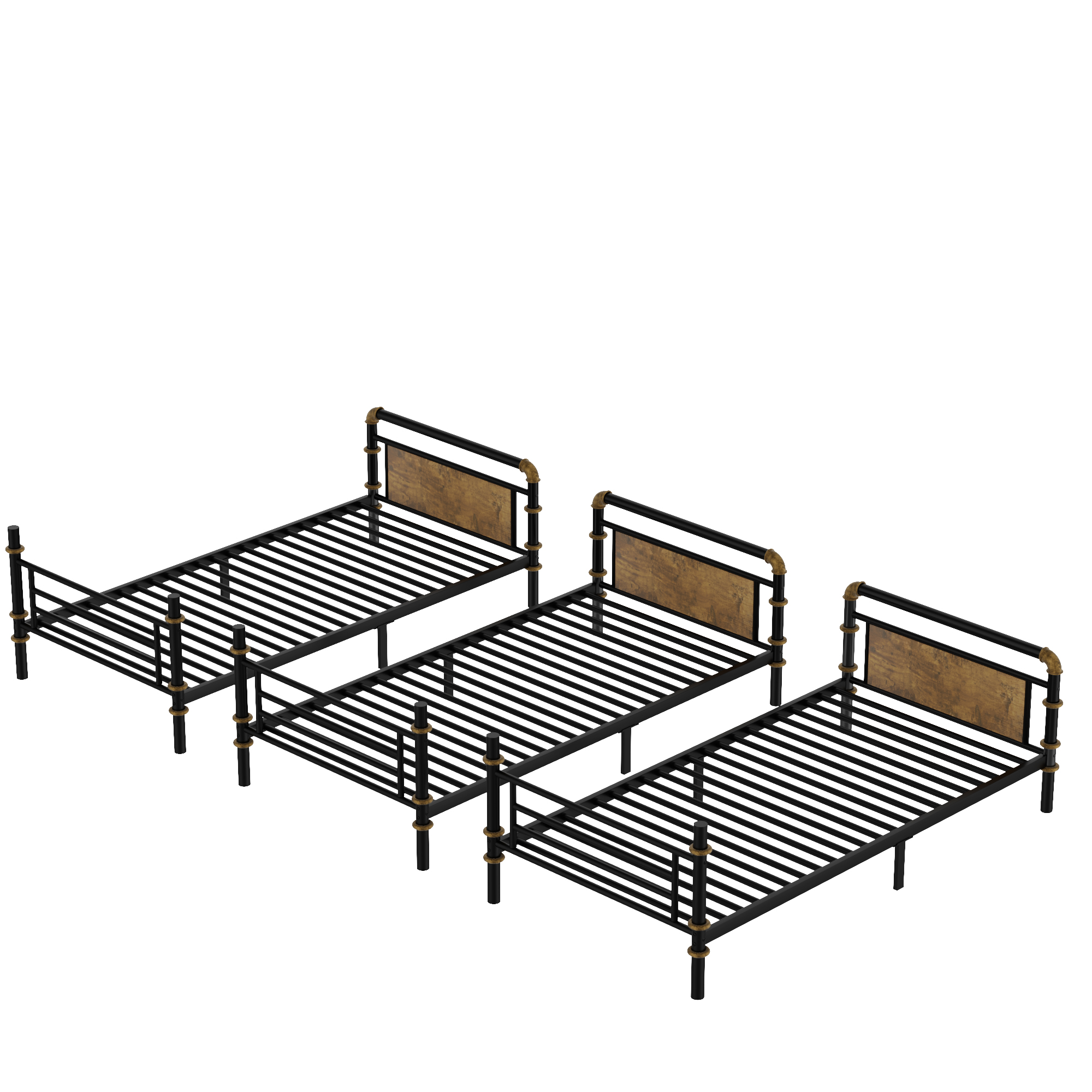 Quad Bunk Bed For 4 Kids, Heavy Duty Metal Twin Bunk Bed Frame 18 Quad Bunk Bed For 4 Kids, Heavy Duty Metal Twin Bunk Bed Frame