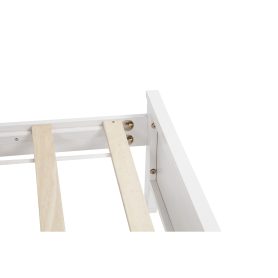 King Size Bed with Tall-Panel Headboard & Footboard