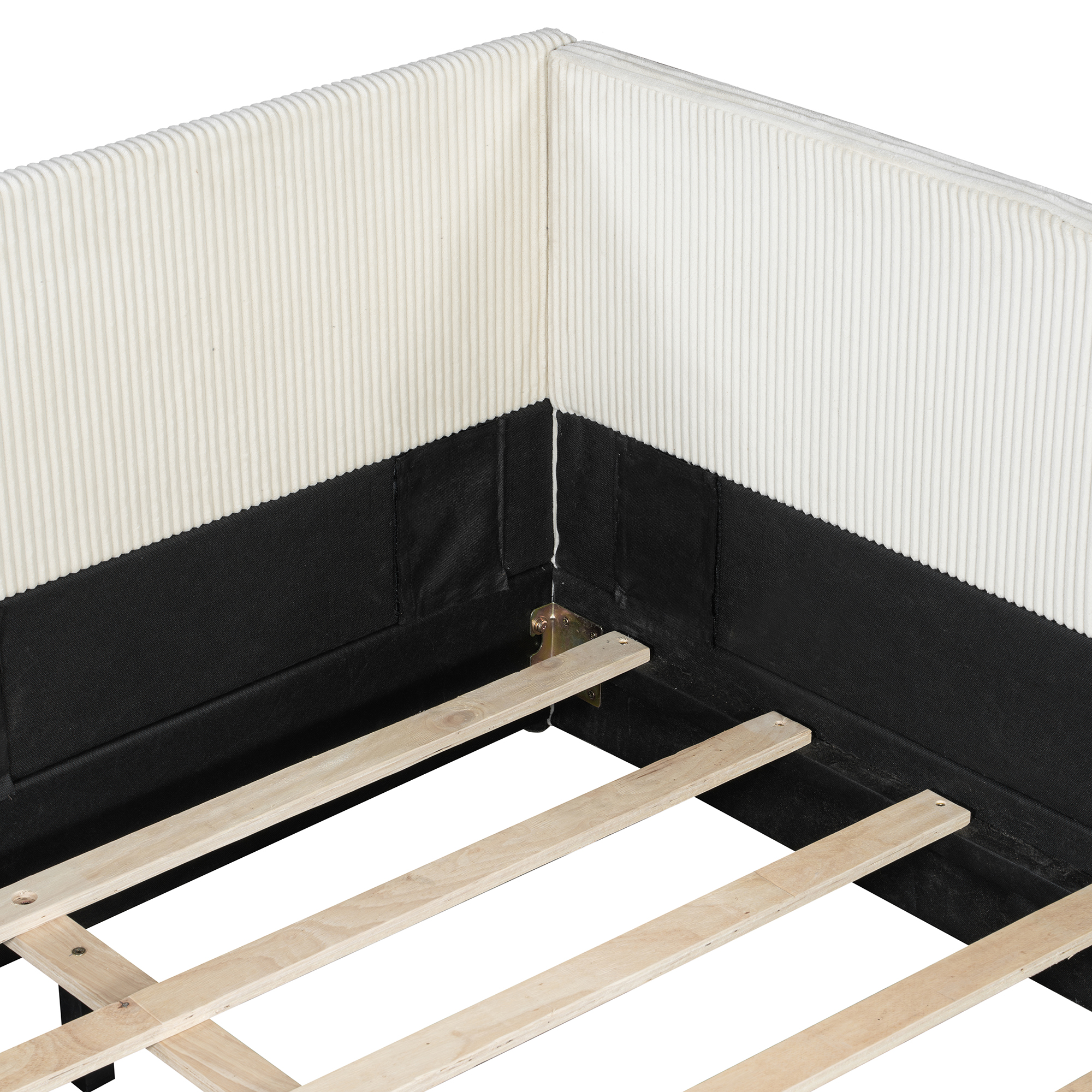 Full Size L-Shaped Corduroy Daybed 10 Full Size L-Shaped Corduroy Daybed