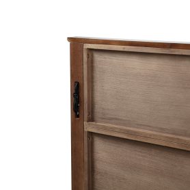 King Size Bed with Tall-Panel Headboard & Footboard, 2 Storage Drawers, Built-in LED Lights, USB Charging Station