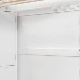 Twin Over Full Bunk Bed With Storage Stairs, Wardrobe, USB And Light 38 Twin Over Full Bunk Bed With Storage Stairs, Wardrobe, USB And Light