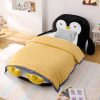 Twin Size Fluffy Faux Fur Penguin Shaped Bed 1 Twin Size Fluffy Faux Fur Penguin Shaped Bed