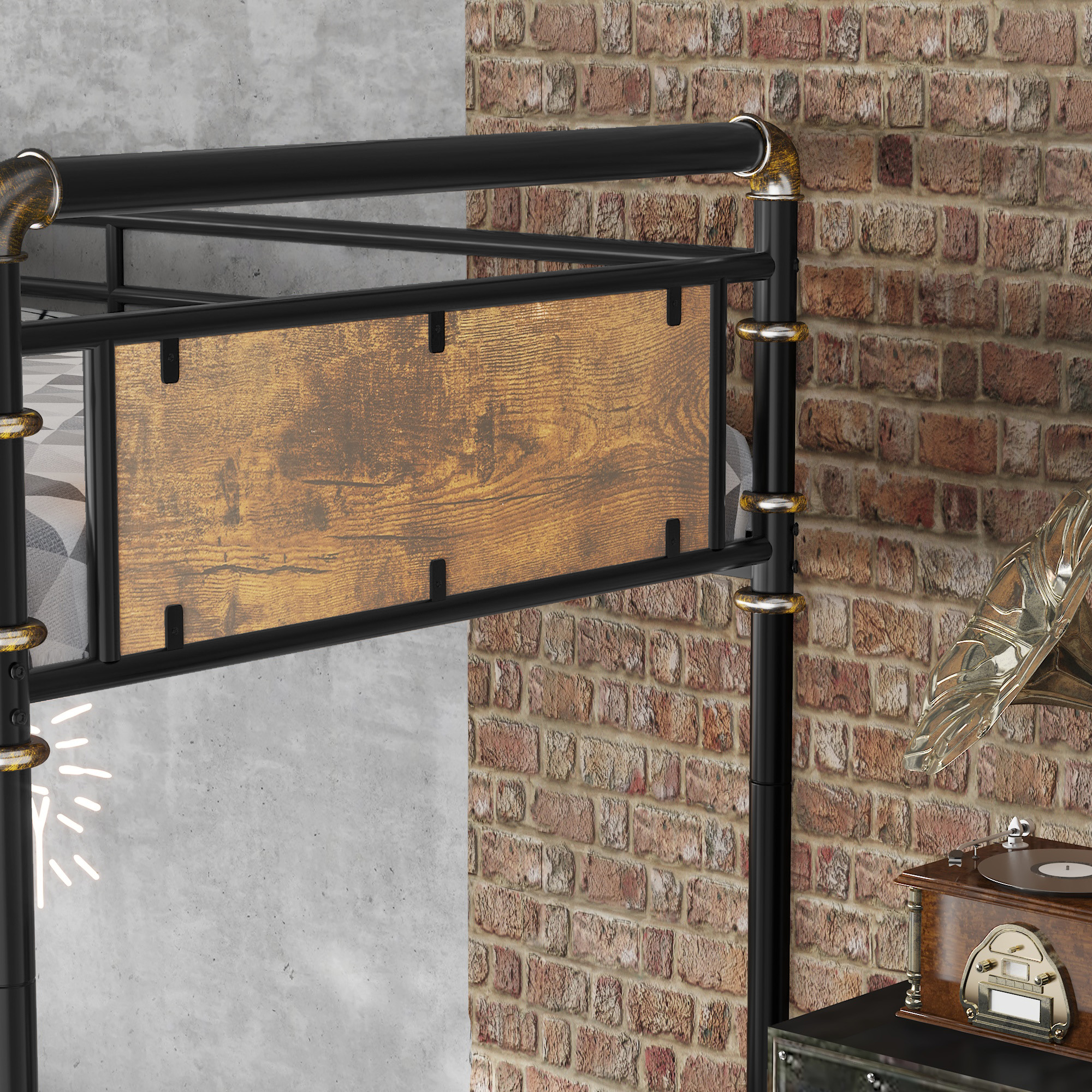 Quad Bunk Bed For 4 Kids, Heavy Duty Metal Twin Bunk Bed Frame 6 Quad Bunk Bed For 4 Kids, Heavy Duty Metal Twin Bunk Bed Frame