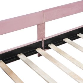 Twin Size Upholstered Daybed with Rabbit Ear Shaped Headboard 22 Twin Size Upholstered Daybed with Rabbit Ear Shaped Headboard