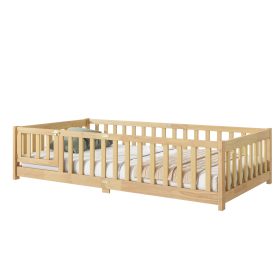 Twin Size Floor Bed with Fence and Door 31 Twin Size Floor Bed with Fence and Door